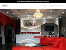 Tablet Screenshot of nikkihsalon.com